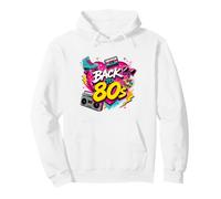 Back to 80s Retro Boom Box Roller Skate Rubik's Sunglasses Pullover Hoodie
