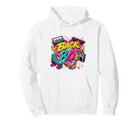 Back to 80s Retro Boom Box Roller Skate Rubik's Sunglasses Pullover Hoodie