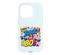 Back to 80s Retro Music Roller Skate Puzzle Cube Sunglasses Case for iPhone 15 Pro