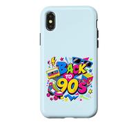 Back to 90s Nostalgia Roller Skate Boombox Cassette Nineties Case for iPhone X/XS