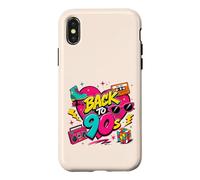 Back to 90s Nostalgia Roller Skate Boombox Cassette Nineties Case for iPhone X/XS