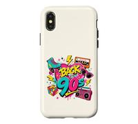 Back to 90s Nostalgia Roller Skate Boombox Cassette Nineties Case for iPhone X/XS