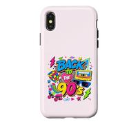 Back to 90s Nostalgia Roller Skate Boombox Cassette Nineties Case for iPhone X/XS