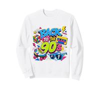 Back to 90s Nostalgia Roller Skate Boombox Cassette Nineties Sweatshirt