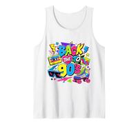 Back to 90s Nostalgia Roller Skate Boombox Cassette Nineties Tank Top
