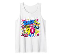 Back to 90s Nostalgia Roller Skate Boombox Cassette Nineties Tank Top
