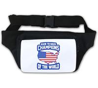 Back to Back Champions of The World USA Waist Bag Fanny Pack White