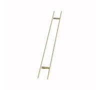 Back to Back Door Handles,Pull Push Long Door Handle,H Shape Design,for Bathrooms Hotels Barn(Gold,Hole Spacing-50cm)