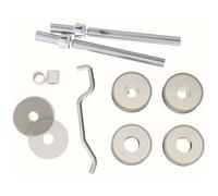 Back To Back Pull Handle Fixing Pack Set 19mm Diameter Satin Stainless Steel