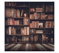 Back To Background Library Bookshelf Book Interior Photography Backdrop Photographic For Photo Studio Photophone(NBK00853,Vinyl 250x250cm)