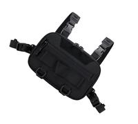 Back to be carried on the chest - waterproof backpack large capacity | foldable transport bag for hiking camping outdoor sports travel fishing sustainable multifunctional organisation, black, see