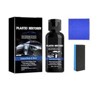 Back to Black Car Plastic Restorer 50ML Car Interior Plastic Scratch Repair Refreshing Coating Prevents Drying Aging for Cars Suitable for Cars, Trucks, Motorcycles, Etc