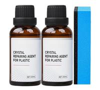 Back to Black Trim Restorer, 2PCS Car Plastic Restorer Black Plastic Polish Bumper Restorer, Plastics Parts Crystal Coating Agent, Car Polish Refurbish, Prevents Drying Aging