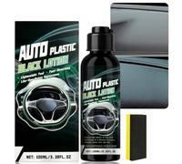 Back to Black Trim Restorer, Car Plastic Restorer Black for Interior & Exterior, Bumper & Plastic Restorer, Scratch Remover for Dashboard & Trim, All-Weather & Long-Lasting Protection Prevent Cracking