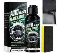 Back to Black Trim Restorer with Sponge,Car Plastic Restorer for Dashboard&Exterior Trim,Fast&Effective Black Plastic Restorer Revives Faded Surfaces,Long-Term Protection&Shine,Prevents Drying Aging
