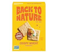 Back to Nature - Crispy Wheat Crackers - Real Ingredients like Wheat Flour & Sea Salt - Non-GMO - 6.5 Ounce