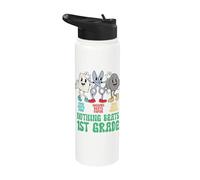 Back to School 1st Grade Rock Paper Scissors Nothing Beats Stainless Steel Insulated Water Bottle