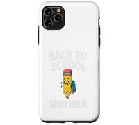 Back to School 2025 Student Send Help Crying pencil school. Case for iPhone 11 Pro Max