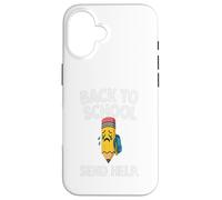 Back to School 2025 Student Send Help Crying pencil school. Case for iPhone 16