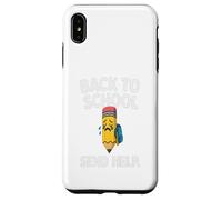 Back to School 2025 Student Send Help Crying pencil school. Case for iPhone XS Max