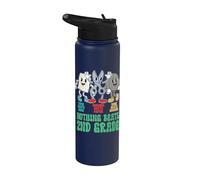 Back to School 2nd Grade Rock Paper Scissors Nothing Beats Stainless Steel Insulated Water Bottle