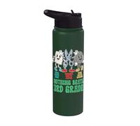 Back to School 3rd Grade Rock Paper Scissors Nothing Beats Stainless Steel Insulated Water Bottle