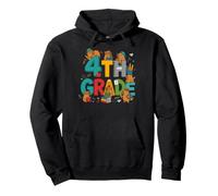 Back to School 4th Grade Capybara Student Pullover Hoodie