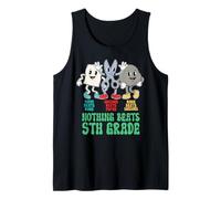 Back to School 5th Grade Rock Paper Scissors Nothing Beats Tank Top