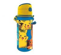 Kids Licensing Drinking Bottle Aluminium with Click Closure [600 ml], Pokémon
