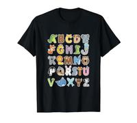 Back to School ABC Kindergarten Teacher Value Graphic T-Shirt, Men, Black, S