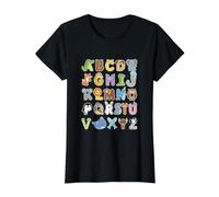 Back to School ABC Kindergarten Teacher Value Graphic T-Shirt, Women, Black, XL
