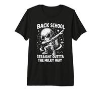Back to School Alien Dabbing Straight Outta The Milky Way Premium T-Shirt