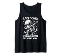Back to School Alien Dabbing Straight Outta The Milky Way Tank Top