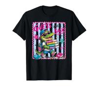 Back to School Alligator Guess Who's Back Value Graphic T-Shirt, Men, Black, XL