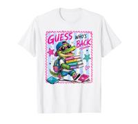 Back to School Alligator Guess Who's Back Value Graphic T-Shirt, Men, White, M