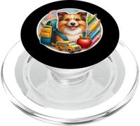 Back To School Australian Terrier Dog Boy Girls Student Kids PopSockets PopGrip for MagSafe