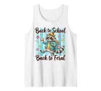 Back to School Back to Feral Raccoon Tank Top