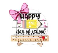 Back to School Board Reusable Wipe Clean Wooden Reminder Board For