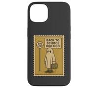 Back to School Boo Hoo Funny Ghost Stamp Design Case for iPhone 13
