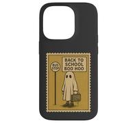 Back to School Boo Hoo Funny Ghost Stamp Design Case for iPhone 14 Pro