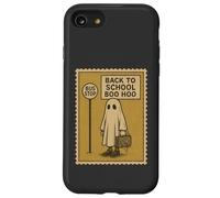 Back to School Boo Hoo Funny Ghost Stamp Design Case for iPhone SE (2020) / 7/8