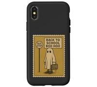 Back to School Boo Hoo Funny Ghost Stamp Design Case for iPhone X/XS