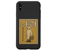 Back to School Boo Hoo Funny Ghost Stamp Design Case for iPhone XS Max