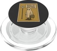 Back to School Boo Hoo Funny Ghost Stamp Design PopSockets PopGrip for MagSafe