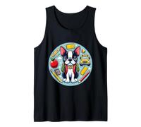 Back To School Boston Terrier Dog Boys Girls Owner Student Tank Top