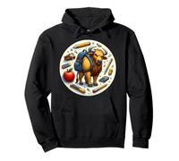 Back To School Bull Kids Boys Girls Student Child Rancher Pullover Hoodie