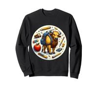 Back To School Bull Kids Boys Girls Student Child Rancher Sweatshirt