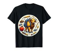 Back To School Bull Kids Boys Girls Student Child Rancher T-Shirt