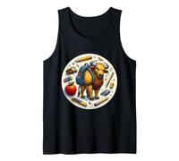 Back To School Bull Kids Boys Girls Student Child Rancher Tank Top