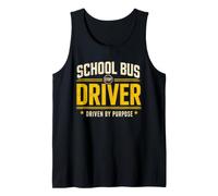 Back to School Bus Driver Driven By Purpose Tank Top